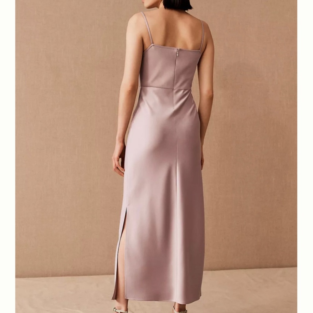Anthropologie BHLDN Cali Satin Charmeuse dress.